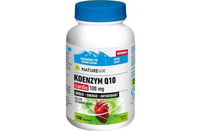 NatureVia Koenzym Q10 Cardio 100 mg 120 kapslí